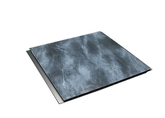 Ein guter Preis. Waben-schwarze Marmorfarbe PVC-Wandpaneele für Waschküche, Duschwandpaneele mit Streifen Online