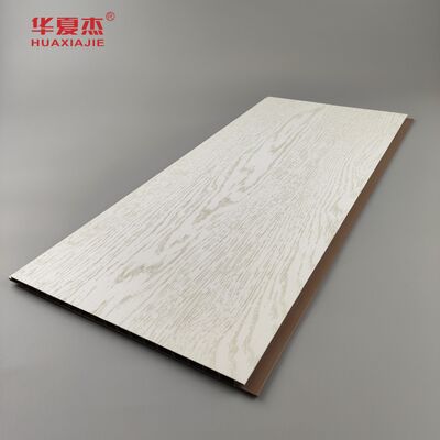Ein guter Preis. Weiße Holzmaserung PVC-Wandpaneel 250mm x 8mm Antiseptisch für Gebäudedekoration Online