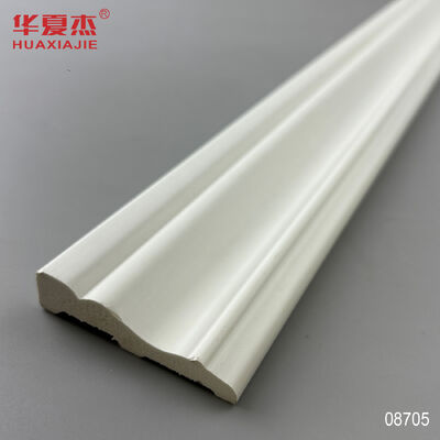 Ein guter Preis. Fabrik-Direktverkauf 19/32x2-23/32 Kolonial Gehäuse Weiße glatte Oberfläche Pvc Skirting Pvc Baseboard Online